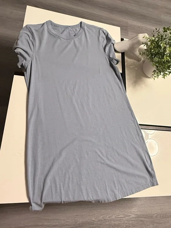 Lululemon All Yours Short Sleeve T-Shirt Dress - Blue - Size 4/6 - Picture 9 of 9
